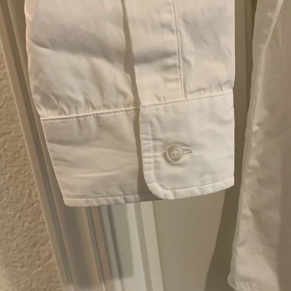 Frank & Eileen Barry Superluxe Italian Cotton White Button-Down Shirt Size M - Picture 10 of 13